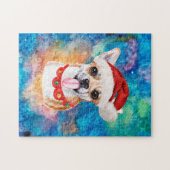 Chihuahua Breed Dog Kerstmis Legpuzzel (Horizontaal)