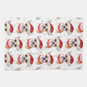 Chihuahua Breed Waterverf Dog Pattern Theedoek (Horizontaal)