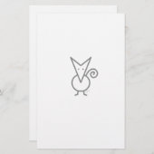 Chihuahua Briefpapier (Voorkant / Achterkant)