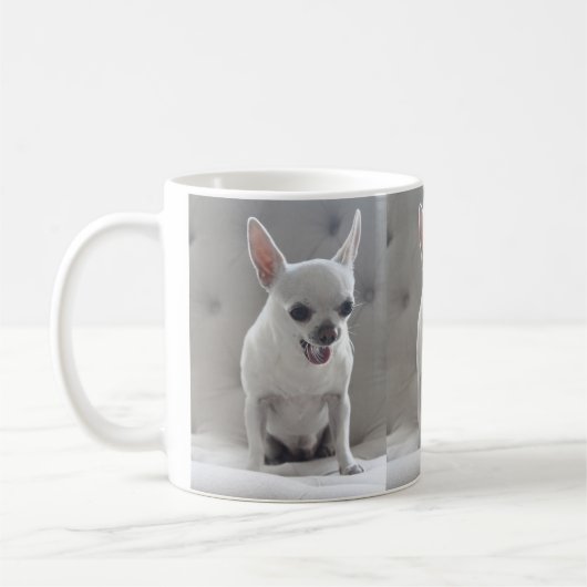 Chihuahua Café Mug Ajouter Votre Photo (Gauche)