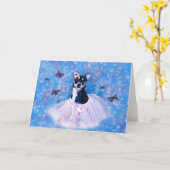 Chihuahua - Cartes de notes vierges (Fleur jaune)