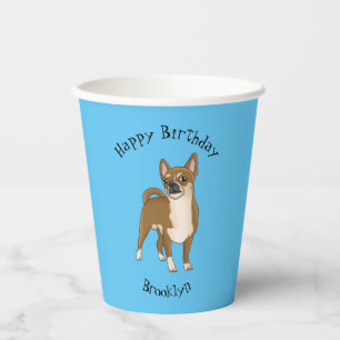 Chihuahua cartoon papieren bekers