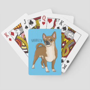 Chihuahua cartoon pokerkaarten