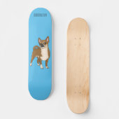Chihuahua cartoon skateboard (Voorkant)