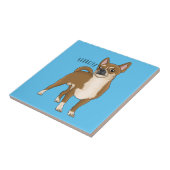 Chihuahua cartoon tegeltje (Zijkant)