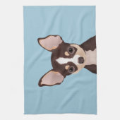 Chihuahua cartoon theedoek (Verticaal)