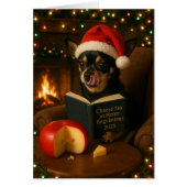 Chihuahua 'Cheese Tax' Christmas card (Devant)