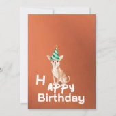 Chihuahua Chien Anniversaire Fête Invitation (Devant)