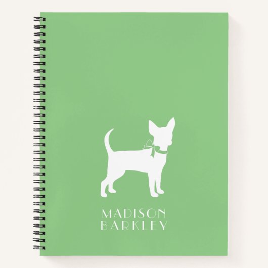 Chihuahua Chien Chiot Carnet (Devant)