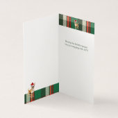 Chihuahua Chien de vacances Carte de Noël verte (Inside)