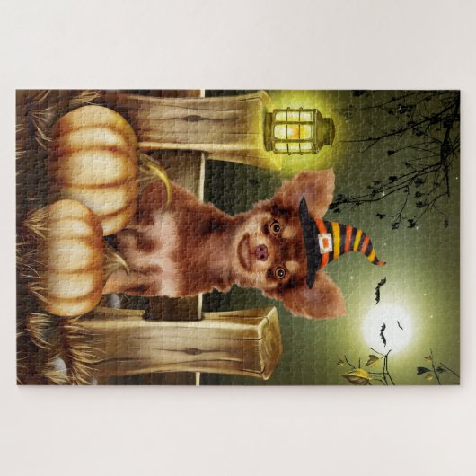 Chihuahua Chien Halloween Jigsaw Puzzle (Horizontal)