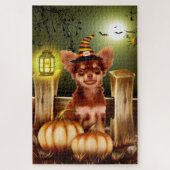 Chihuahua Chien Halloween Jigsaw Puzzle (Vertical)