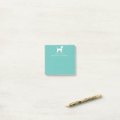 Chihuahua Chip Chiot Notes post-it (Sur un bureau)