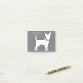 Chihuahua Chip Chiot Notes post-it (Sur un bureau)