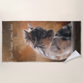 Chihuahua chippy serviette de plage (Devant)