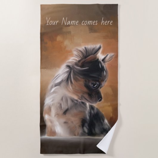 Chihuahua chippy serviette de plage (Devant)