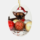 chihuahua christma ornament (Achterkant)