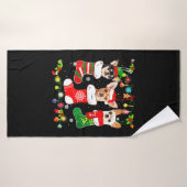 Chihuahua Christmas Lights (Serviette de bain)