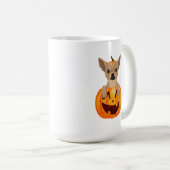 Chihuahua Citrouille de café Mug (Devant droit)
