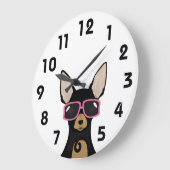 Chihuahua Clock Grote Klok (Hoek)