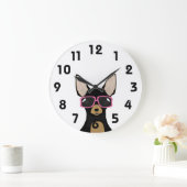 Chihuahua Clock Grote Klok (Huis)