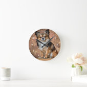 Chihuahua Clock Ronde Klok (Huis)