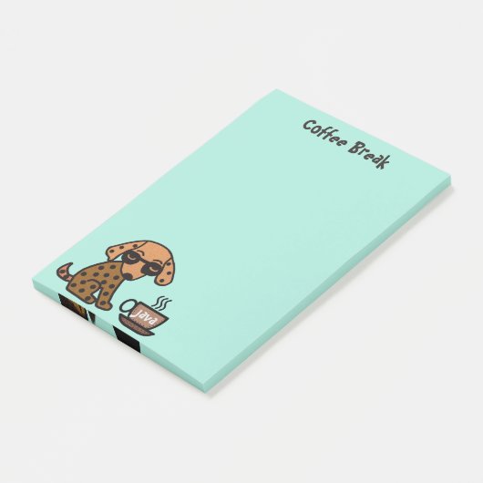 Chihuahua Coffee Break Post-it® notes (Schuin)