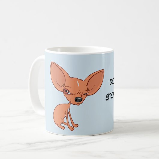 Chihuahua Coffee Mok Funny Chi Lover Gift (Voorkant links)