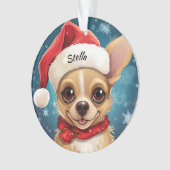 Chihuahua Custom Christmas Orament (devant)