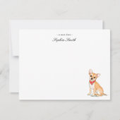 Chihuahua cute Custom Flat Merci Notes (Devant)
