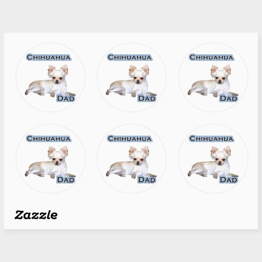 Chihuahua Dad 4 - Sticker (Feuille)