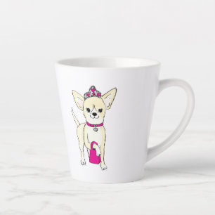 Chihuahua dans une tasse tiara latte