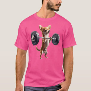 Chihuahua Deadlift Gewichtheffen Grappig Fitness W T-shirt