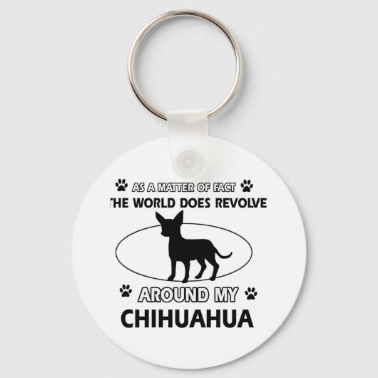 Chihuahua design sleutelhanger (Voorkant)