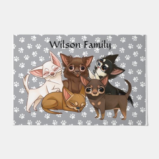 Chihuahua Deurklep Deurmat (Voorkant)