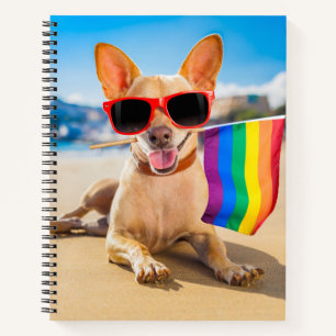 Chihuahua Dog aan de Beach Notitieboek
