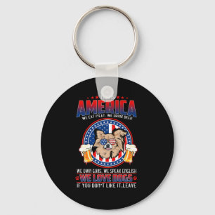 Chihuahua Dog, Amerika 4 juli Sleutelhanger