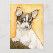 "Chihuahua" Dog Art Briefkaart (Voorkant)