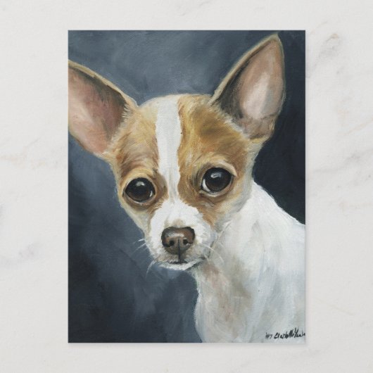 "Chihuahua" Dog Art Briefkaart (Voorkant)