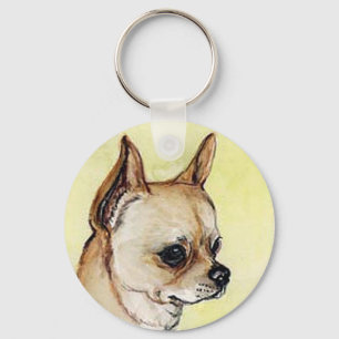 "Chihuahua" Dog Art Sleutelhanger