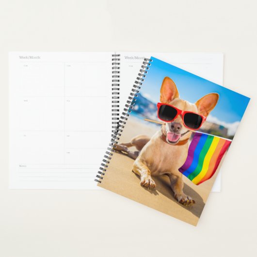 Chihuahua Dog bij het strand Planner (Display)