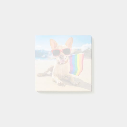 Chihuahua Dog bij het strand Post-it® Notes (Voorkant)