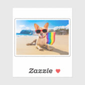 Chihuahua Dog bij het strand Sticker (Vel)