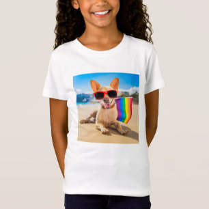 Chihuahua Dog bij het strand T-shirt