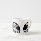 Chihuahua dog espresso kop (Voorkant rechts)