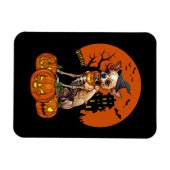 Chihuahua Dog Halloween Magneet (Horizontaal)