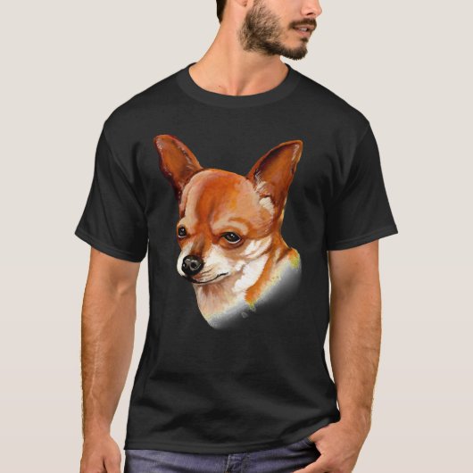 Chihuahua Dog houdt ervan met zijn volk te gaan T-shirt (Voorkant)
