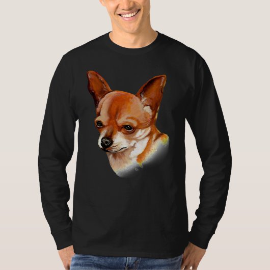 Chihuahua Dog houdt ervan met zijn volk te gaan T-shirt (Voorkant)