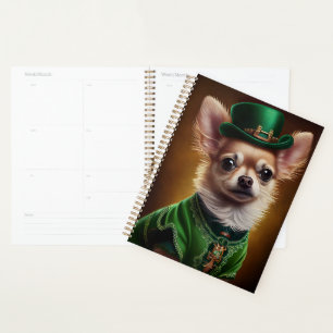 Chihuahua Dog in St. Patrick's Day Dress