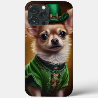 Chihuahua Dog in St. Patrick's Day Dress